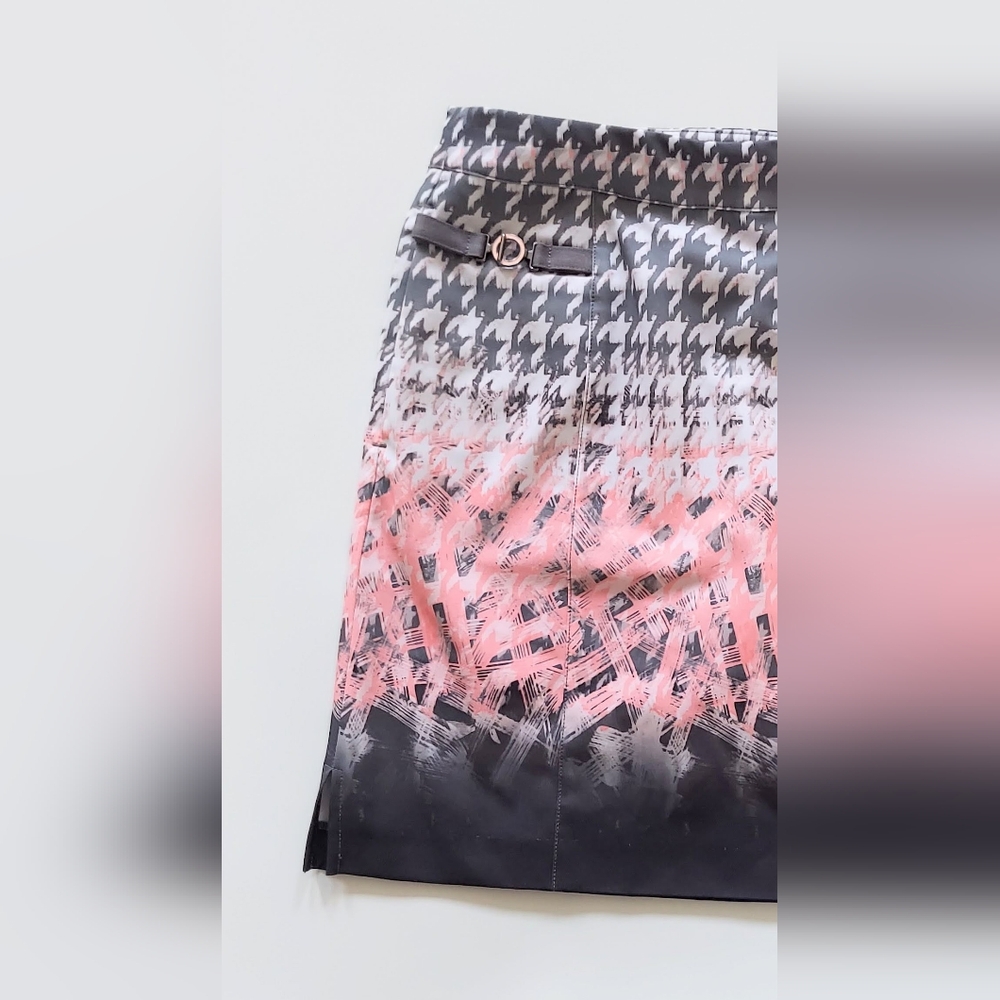 EP Pro Houndstooth Golf Skirt Womens Size XS Gray Pink - Picture 4 of 9